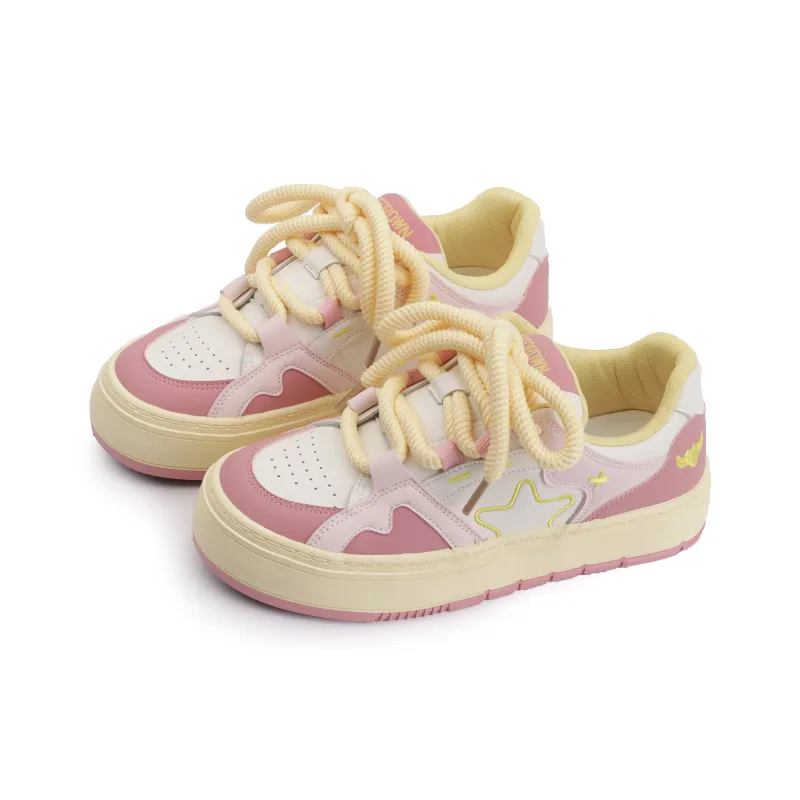 Miss Zhang Low-Top Skateboard Shoes Women's Cherry Blossom Pink-3