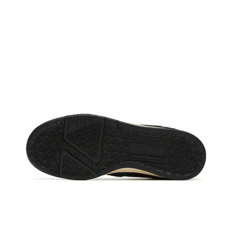 Anta AOYU Jie Ao Anti Slip Wear Resistant Low Top Skateboard Shoes Men's Black White Green-4