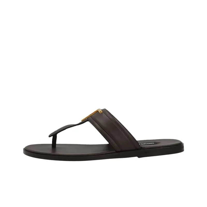 TOM FORD Logo-plaque Flat Slides-0