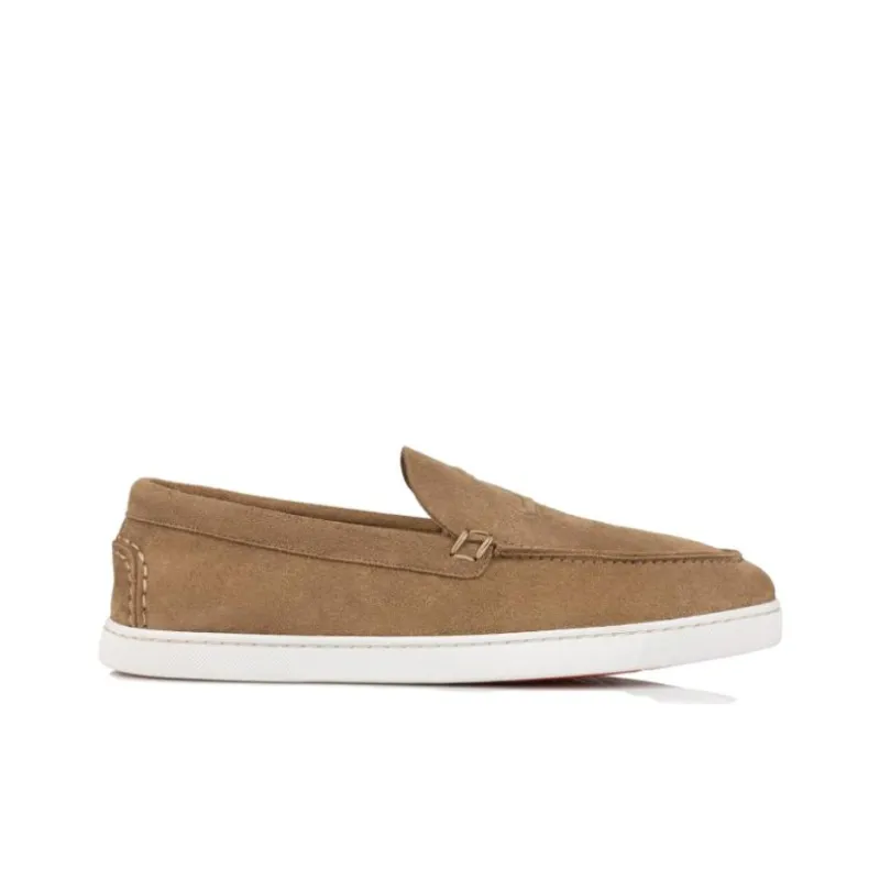 Christian Louboutin Round-toe Suede Loafers-1