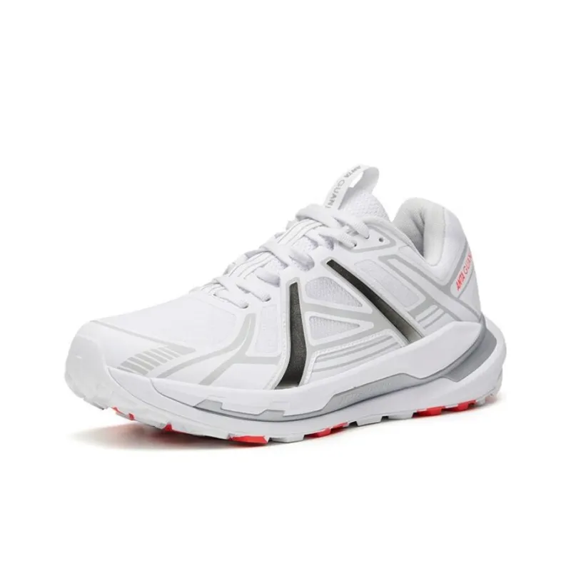 Anta Cushioning Anti Slip And Wear Resistant Low Top Running Shoes Men's White Gray-1