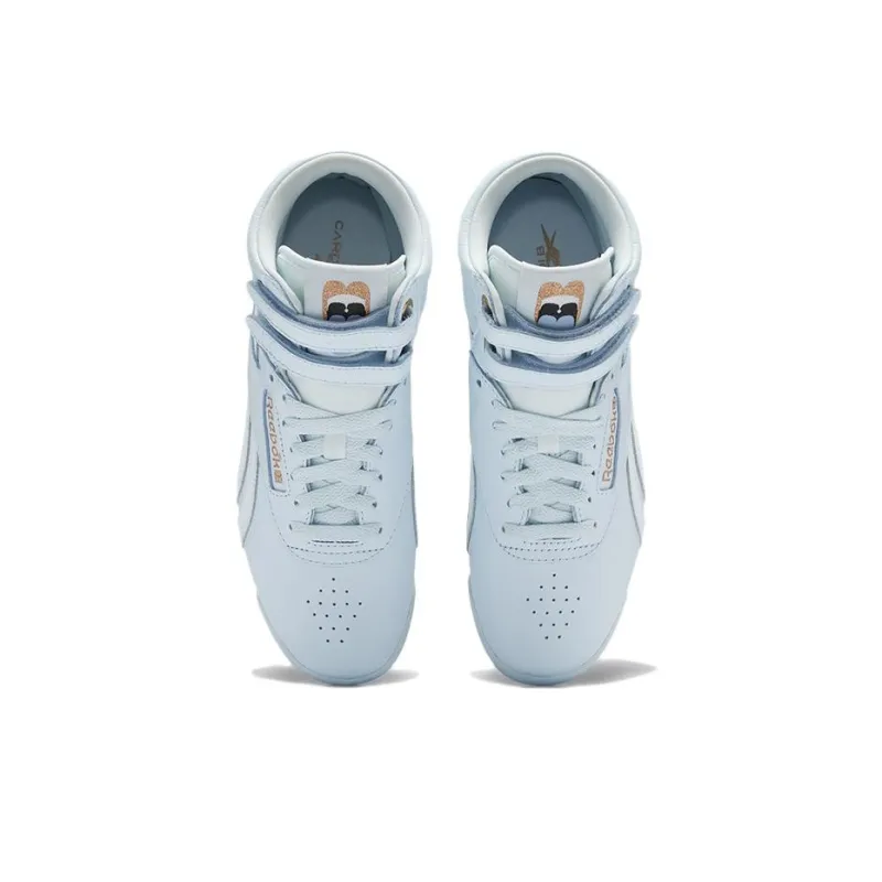 Reebok Freestyle Hi Cardi B Glass Blue Women's-4