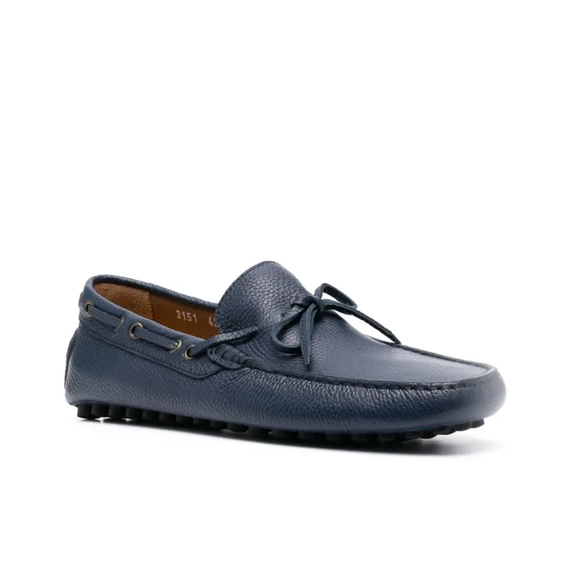 DOUCAL'S Lace up Leather Loafers-2