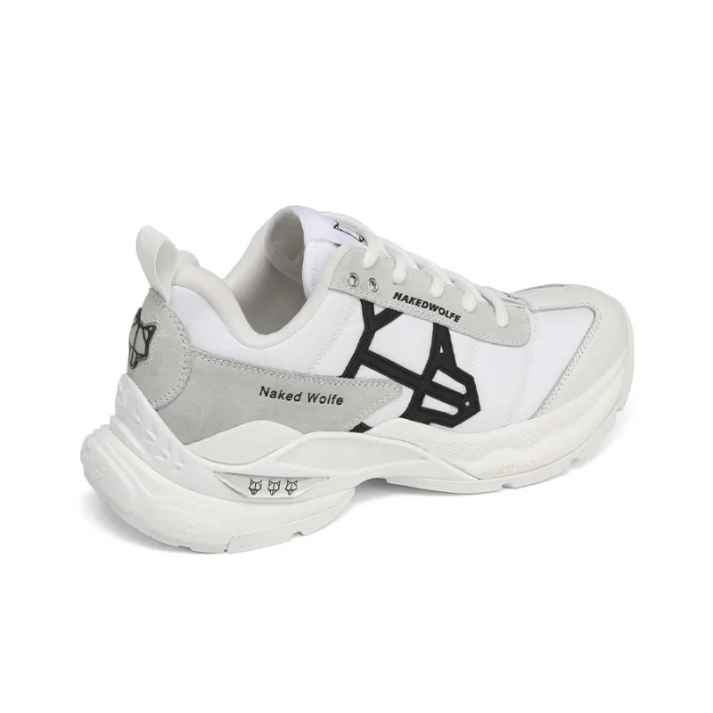 Naked Wolfe Society Low-Top Sports Casual Shoes Women's White Gray-3