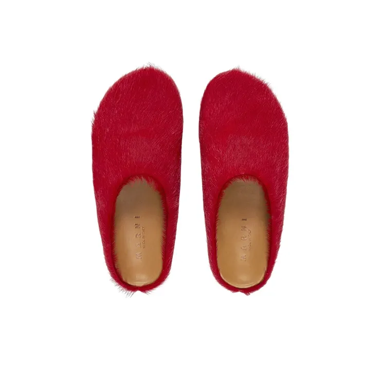 MARNI Round Toe Slip On Slippers-4