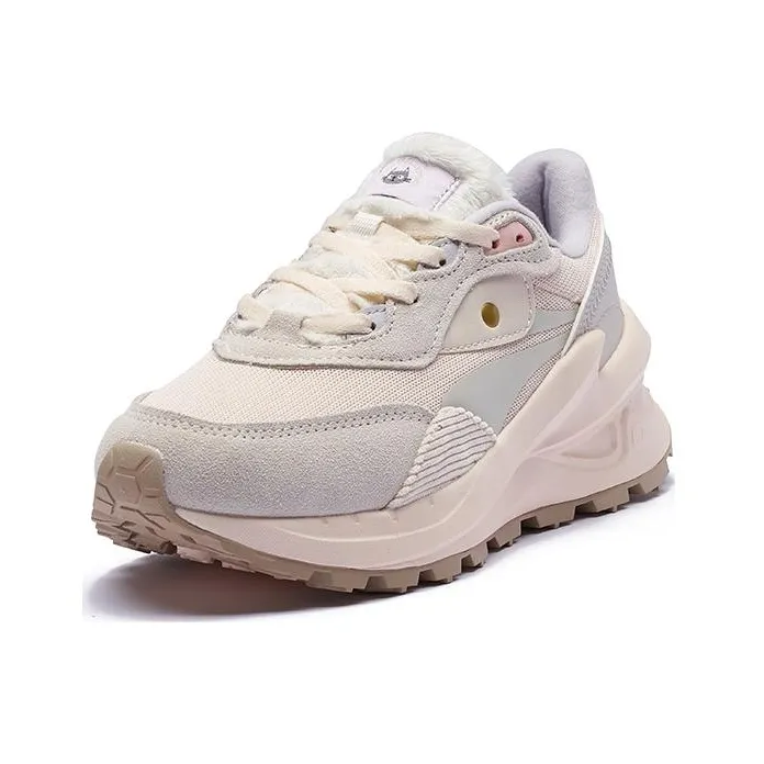 361° Slip Resistant, Abrasion Resistant, Thermal Low Top Sports Casual Shoes Women's Beige Pink-1