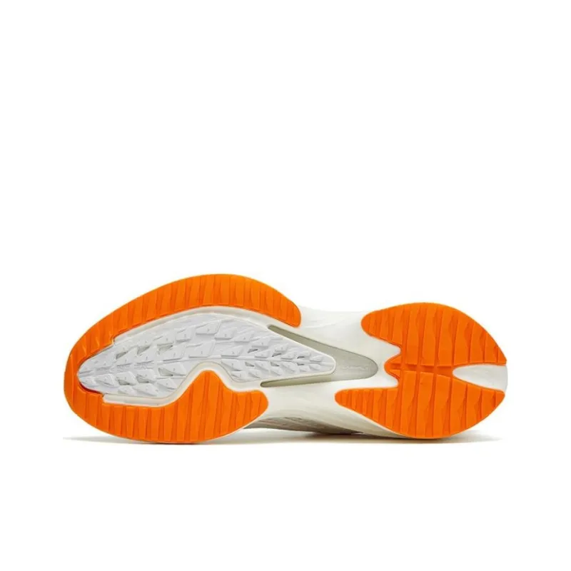 Anta Anti-Slip Wear-Resistant Low-Top Running Shoes Men's White Orange-4