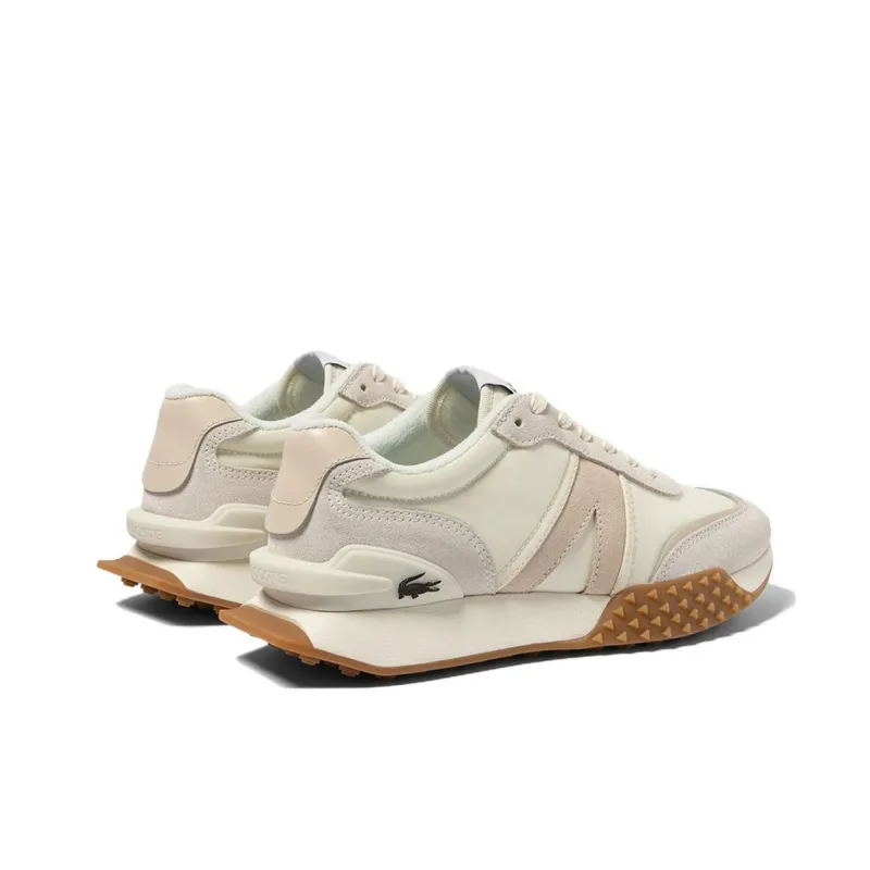 LACOSTE Anti Slip Wear Resistant Low Top Casual Shoes Women's Beige-3