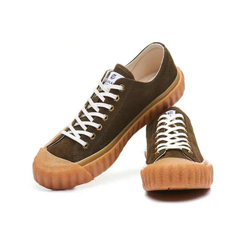 Excelsior Canvas Shoes Unisex Low Top Khaki-1