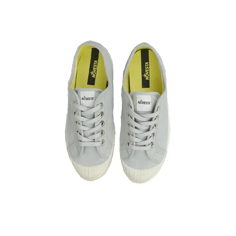 Novesta Canvas Shoes Unisex Low-Top Gray-2