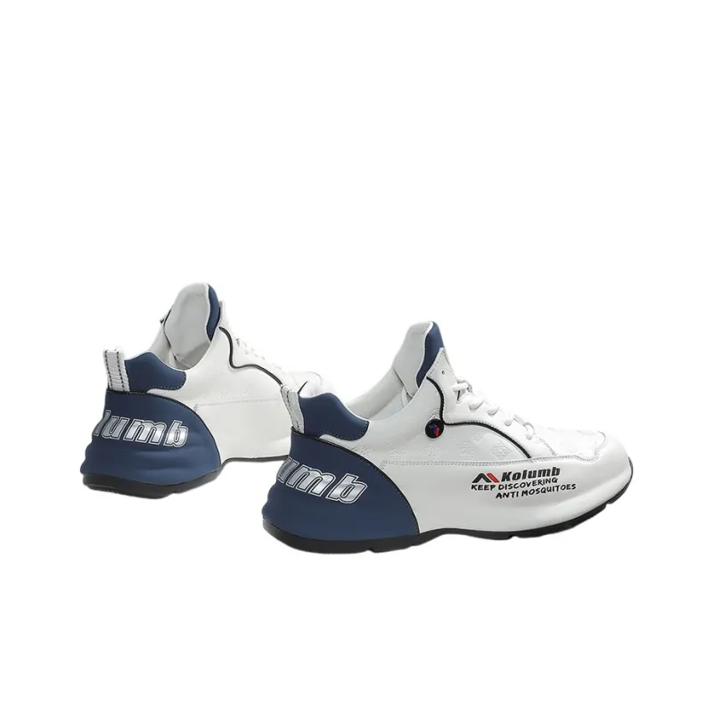 KOLUMB Thermal Low Top Casual Shoes Men's White Blue-1