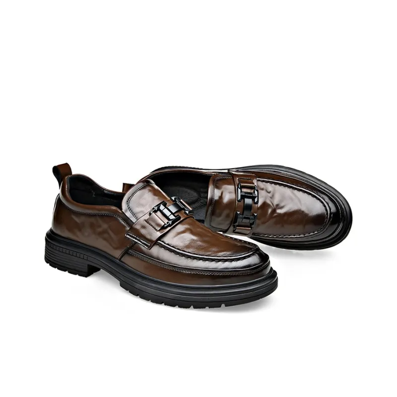 YEDANI Loafers Men Low Top Black-7
