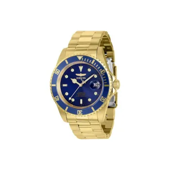 INVICTA Wrist Watch Automatic Mechanical Movement Stainless Steel Strap 43mm Blue Dial Men's Watches