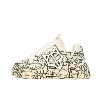 Naked Wolfe Kosa Scribble Graffiti print Sneakers