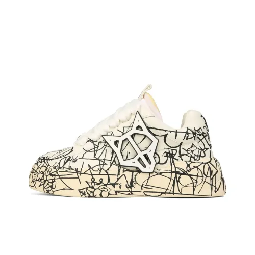 Naked Wolfe Kosa Scribble Graffiti-print Sneakers