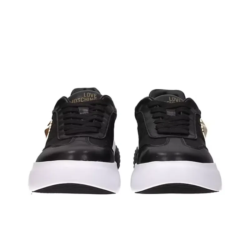 LOVE MOSCHINO Stylish Skateboarding Shoes Women's Black-2