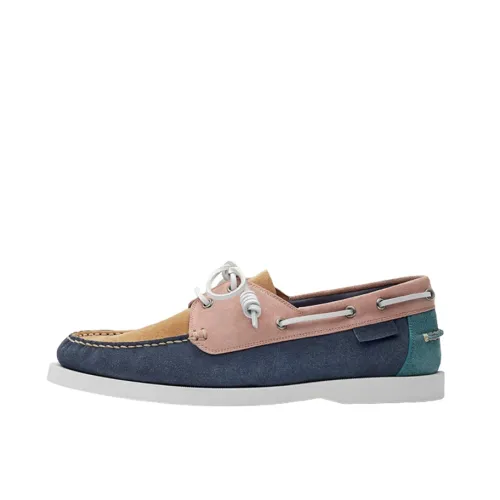 HERMES Men's Casual Shoes Men Low-Top Blue/Brown/Pink