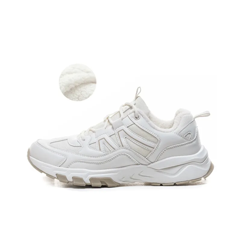 Warrior Anti Slip Wear Resistant Water Resistant Lightweight Warm Low Top Outdoor Shoes Women's Ecru-1