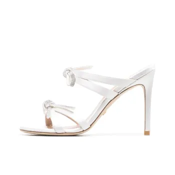 stuart weitzman 110mm SW Bow Crystal Embellished Sandals
