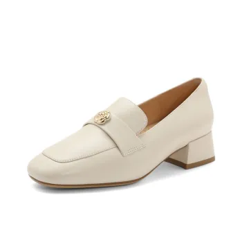 BELLE Loafers 3.5CM Women's Black Ecru