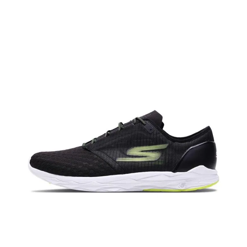 Skechers Go Meb Speed 5 Cushioning Anti-Slip And Wear-Resistant Low-Top Running Shoes Black Yellow-0