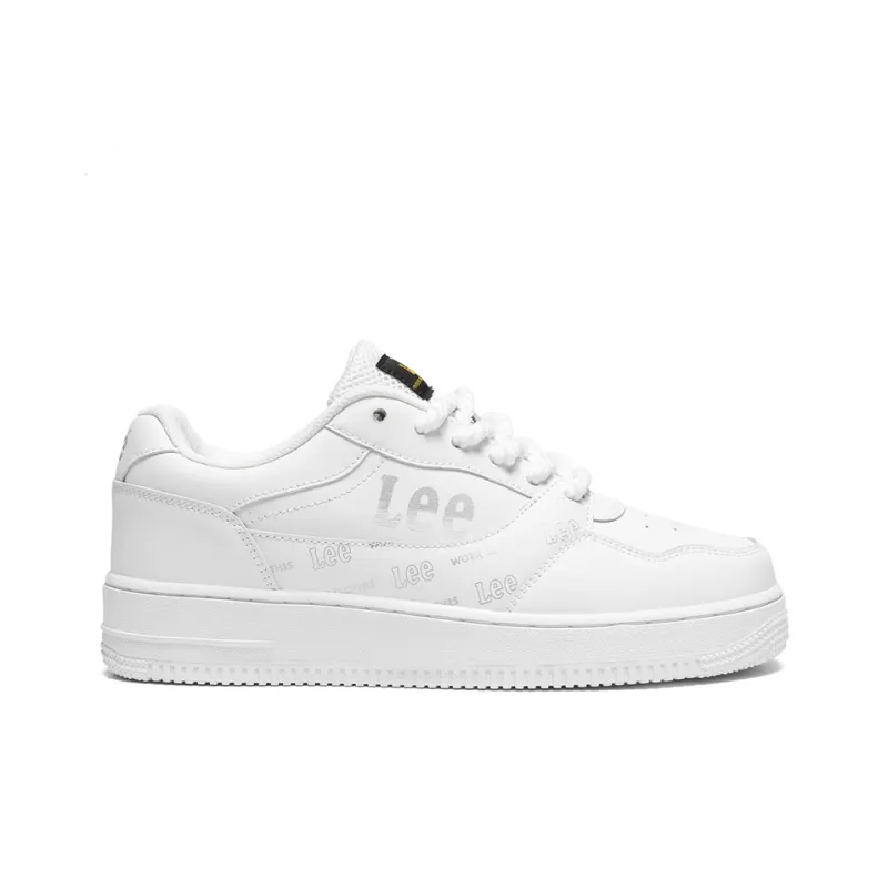 Lee White Sneakers, Business Casual Breathable Height Increase Skateboard Shoes Unisex-1