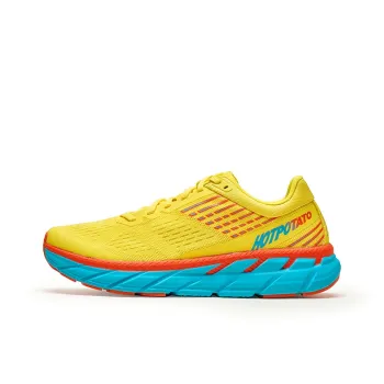 HOT POTATO Cushioning Lightweight Low-Top Marathon Running Shoes Unisex Dynamic Yellow