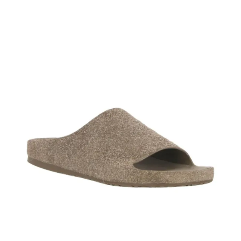 LOEWE Lago Brushed Suede Slides-2