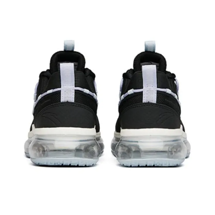 Anta Cushioning Anti Slip And Wear Resistant Breathable Rebound Low Top Running Shoes Women's Black Blue Purple-4