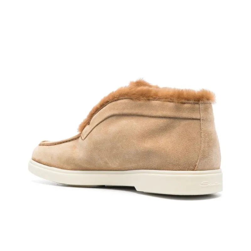 Santoni Shearling Ankle Boots Women's-3