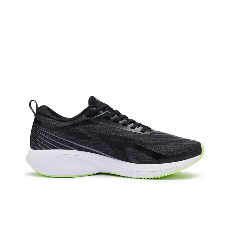 361° Breathable Slip Resistant Low Top Running Shoes Men's Obsidian Black-1