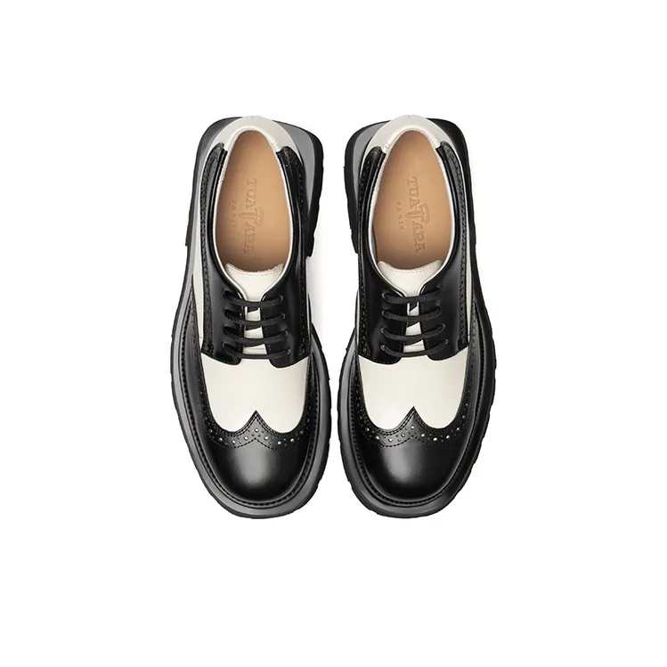 TUATARA Platform Shoes Men's Black White-3