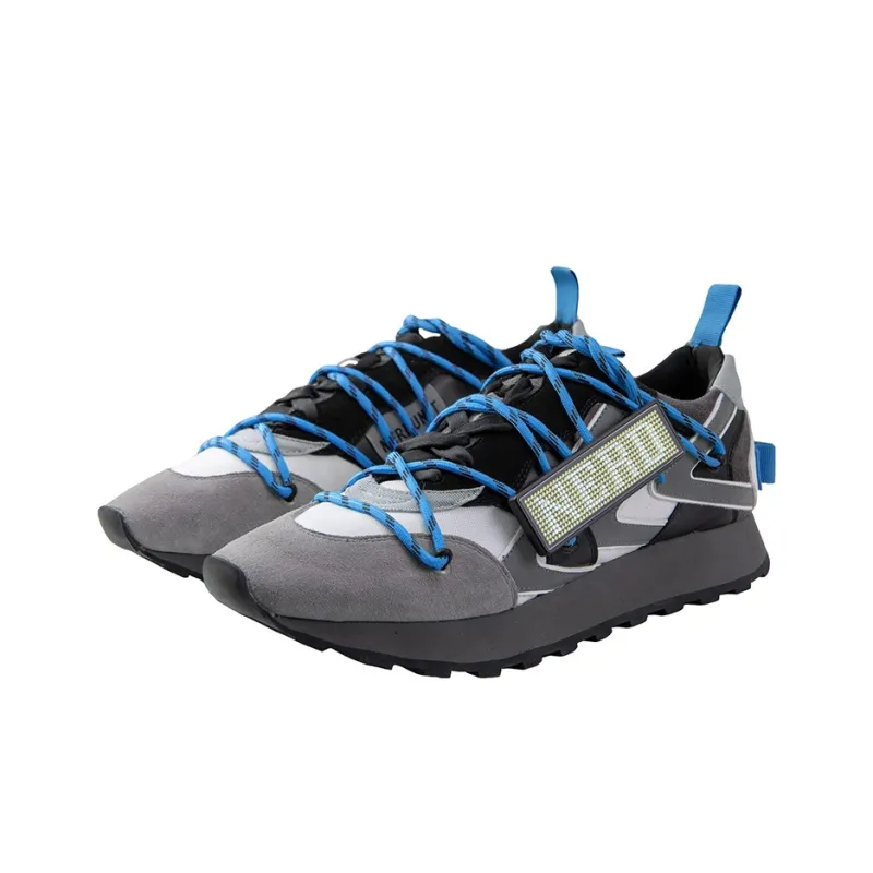 WATER THE PLANT Low-Top Casual Shoes Unisex Blue Gray-2