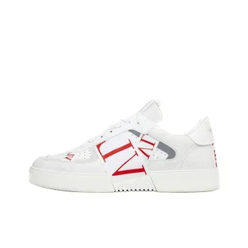 Valentino VL7N Low Top Stylish Skateboarding Shoes Men's White Red