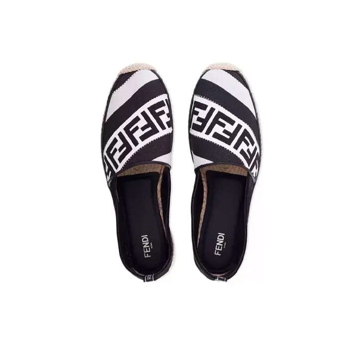 FENDI Espadrilles Men's Black White-3