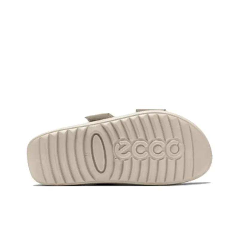 Ecco Slide Slippers 4.5cm Women's Lime Gray-3