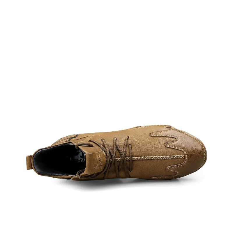 BECK Men's Casual Shoes Men Low Top Black/Khaki-2
