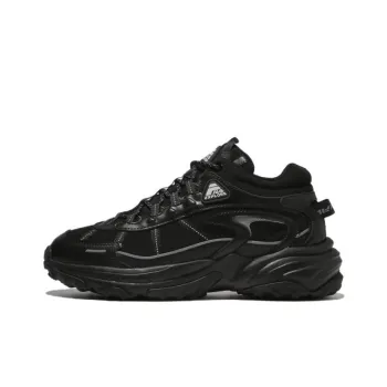 FILA Explorer Rock Blunt Cushioning Anti-Slip And Wear-Resistant Low-Top Casual Shoes Unisex Black Korean Style