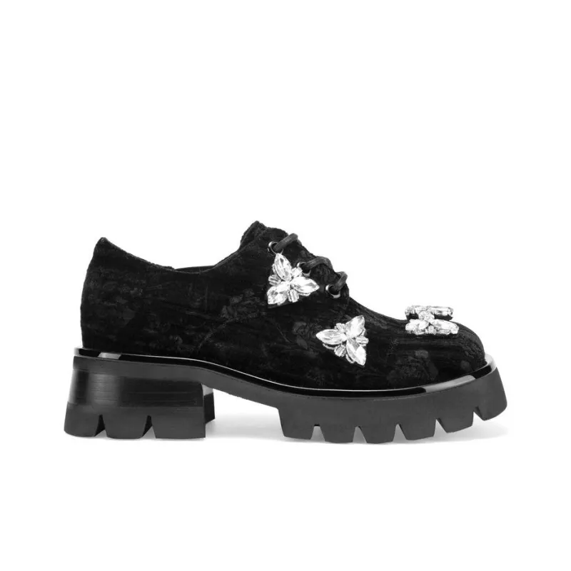 MIO Casual Single Shoes 6.5cm Women's Black-7