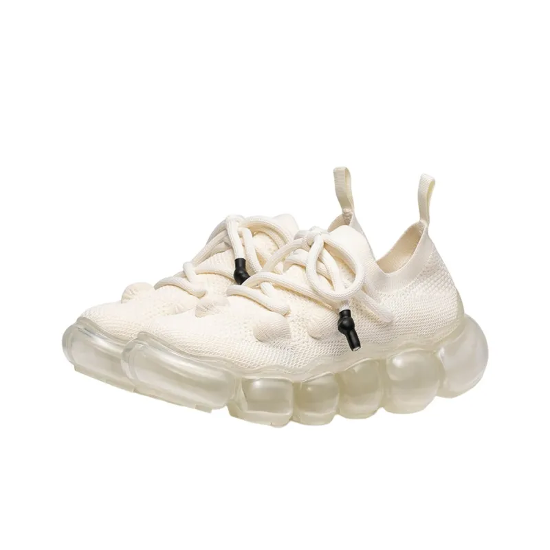 BERNHARD WILLHELM x Grounds Cushioning Low-Top Sports Casual Shoes Unisex Ecru-1