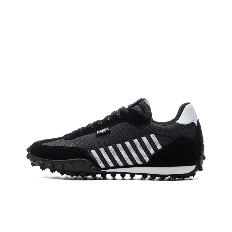 Kappa Anti Slip Wear Resistant Low Top Casual Running Shoes Unisex Black-0