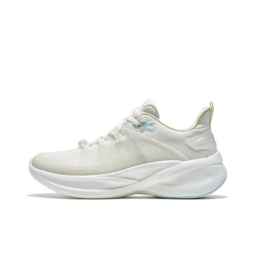 XTEP Cushioning Anti Slip And Wear Resistant Low Top Running Shoes Women's White Blue