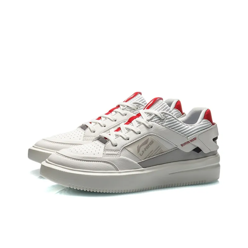 LiNing Wear resistant And Lightweight Low Top Skateboard Shoes Men's Bellflower Gray-2