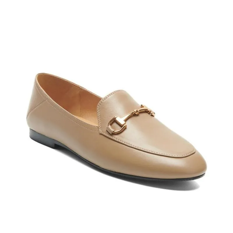 PT'SON Loafers Women's Black/Camel-1