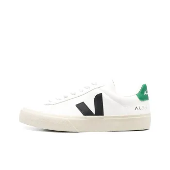 VEJA Campo Chromefree Leather White Black Emeraude