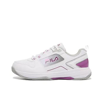 FILA Stroke 2 T3 Durable Breathable Low Top Tennis Shoes Unisex White Purple Korean Style