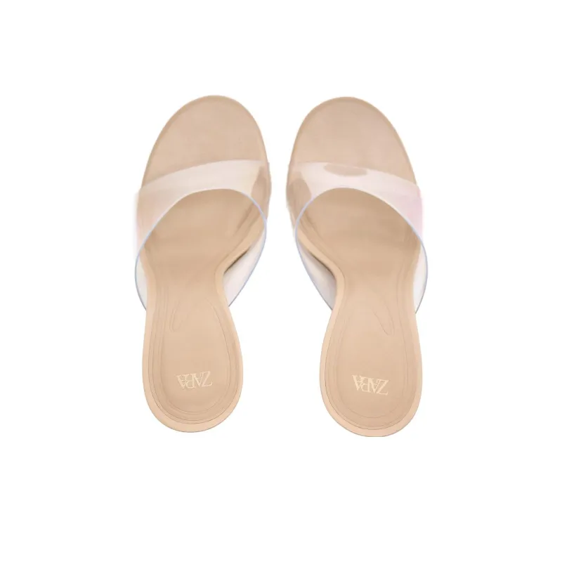 ZARA Slide Slippers Women's Transparent-4
