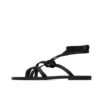 SAINT LAURENT Santo Knotted Flat Sandals