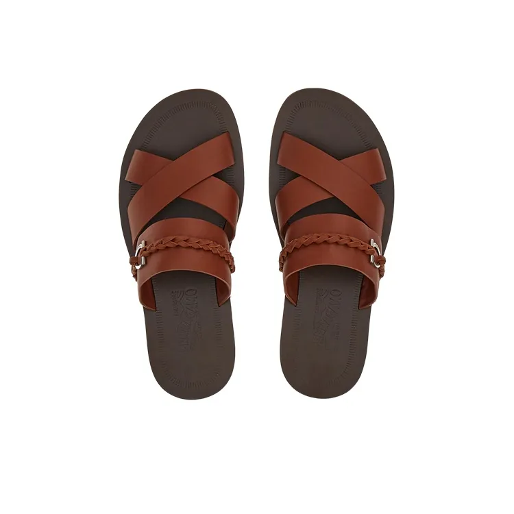 FERRAGAMO Slide Slippers Men's Burgundy-2