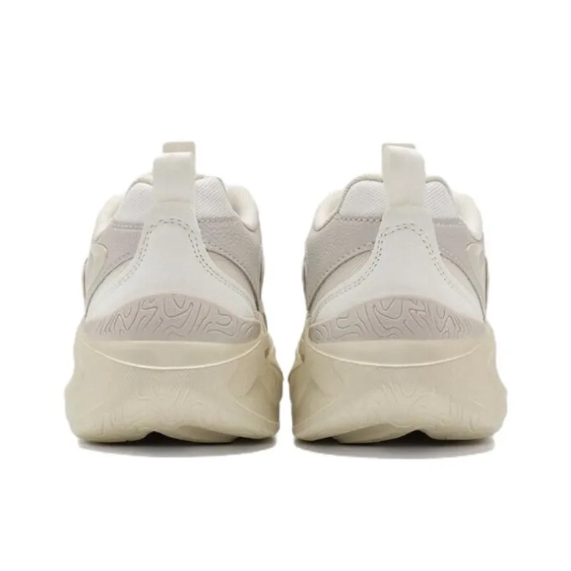 XTEP Mibian Anti Slip Wear Resistant Low Top Sports Casual Shoes Women's Gray White-3